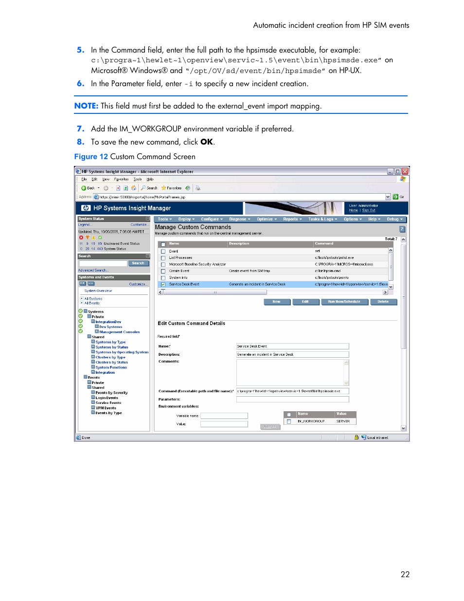 HP Systems Insight Manager User Manual | Page 22 / 111