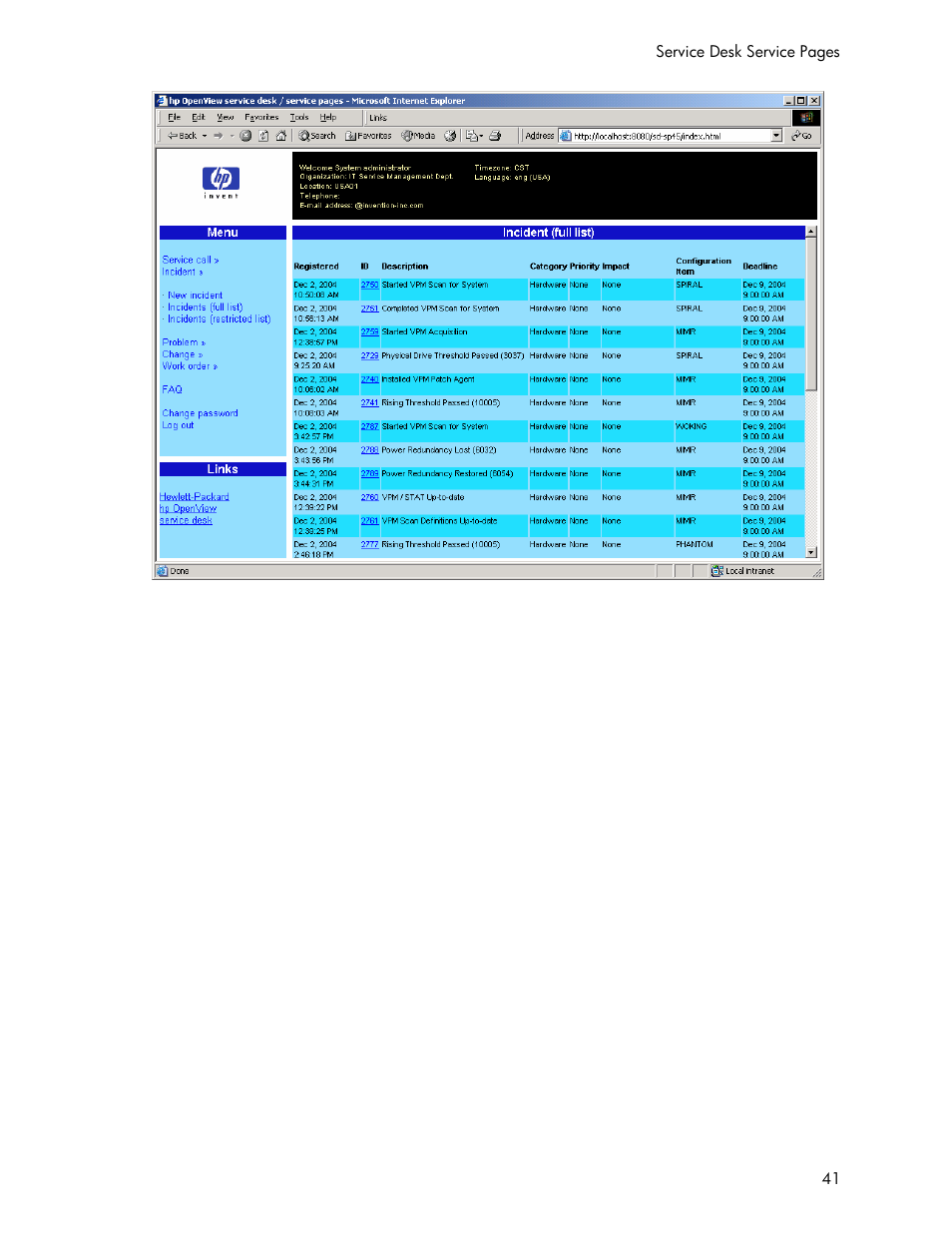 HP Systems Insight Manager User Manual | Page 41 / 111