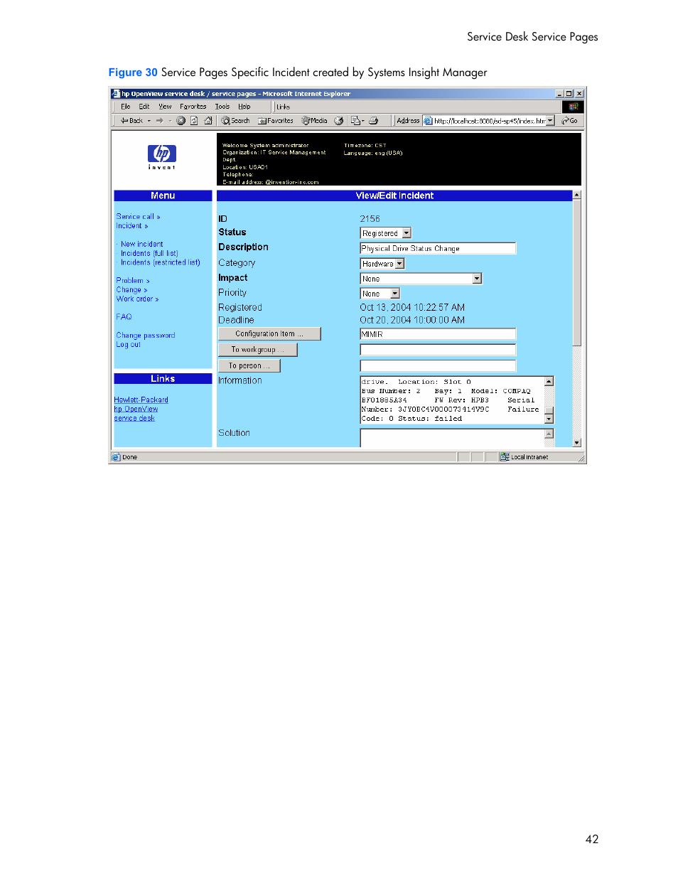 HP Systems Insight Manager User Manual | Page 42 / 111