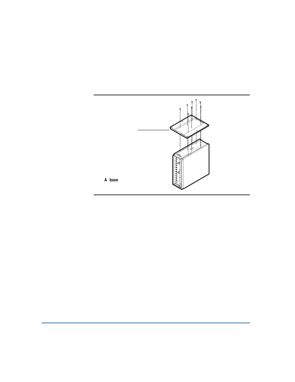 Figure 63, Base removal from chassis 136 | HP StorageWorks 2300 Disk System User Manual | Page 136 / 158