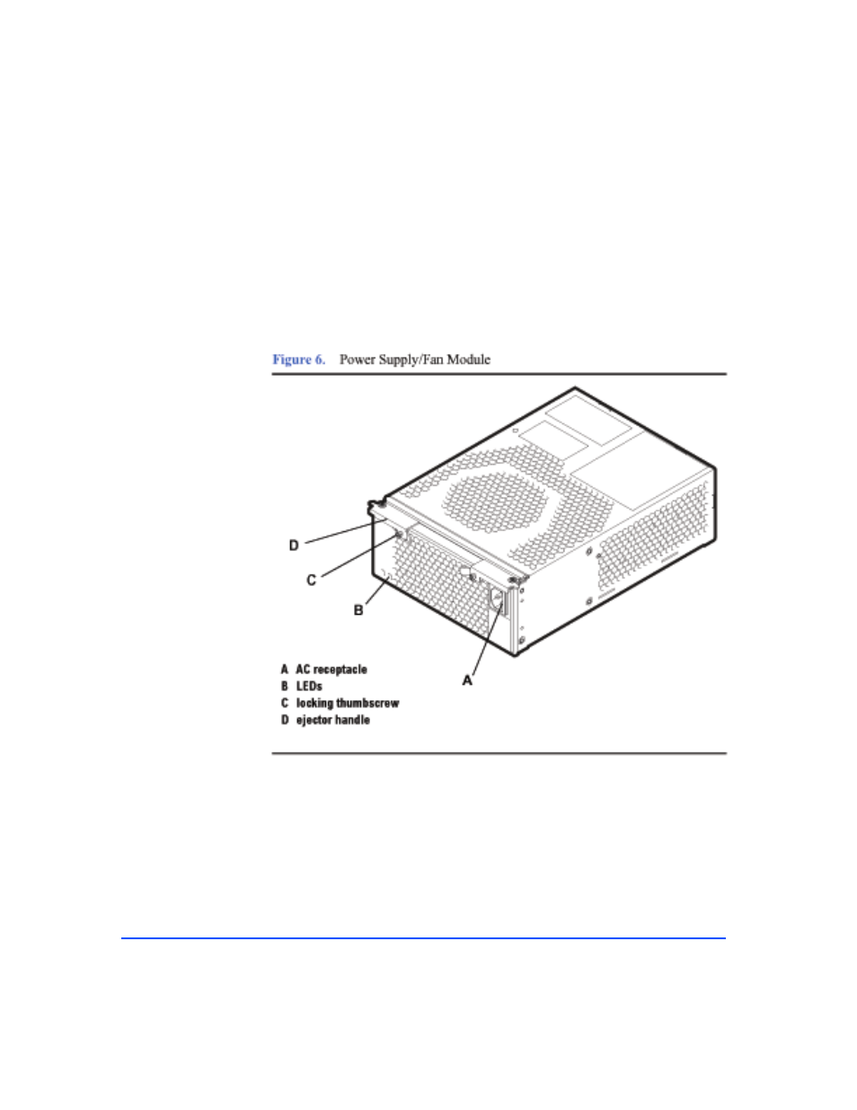 Power supply/fan module, Power supply/fan module 22, Figure 6 | HP StorageWorks 2300 Disk System User Manual | Page 22 / 158