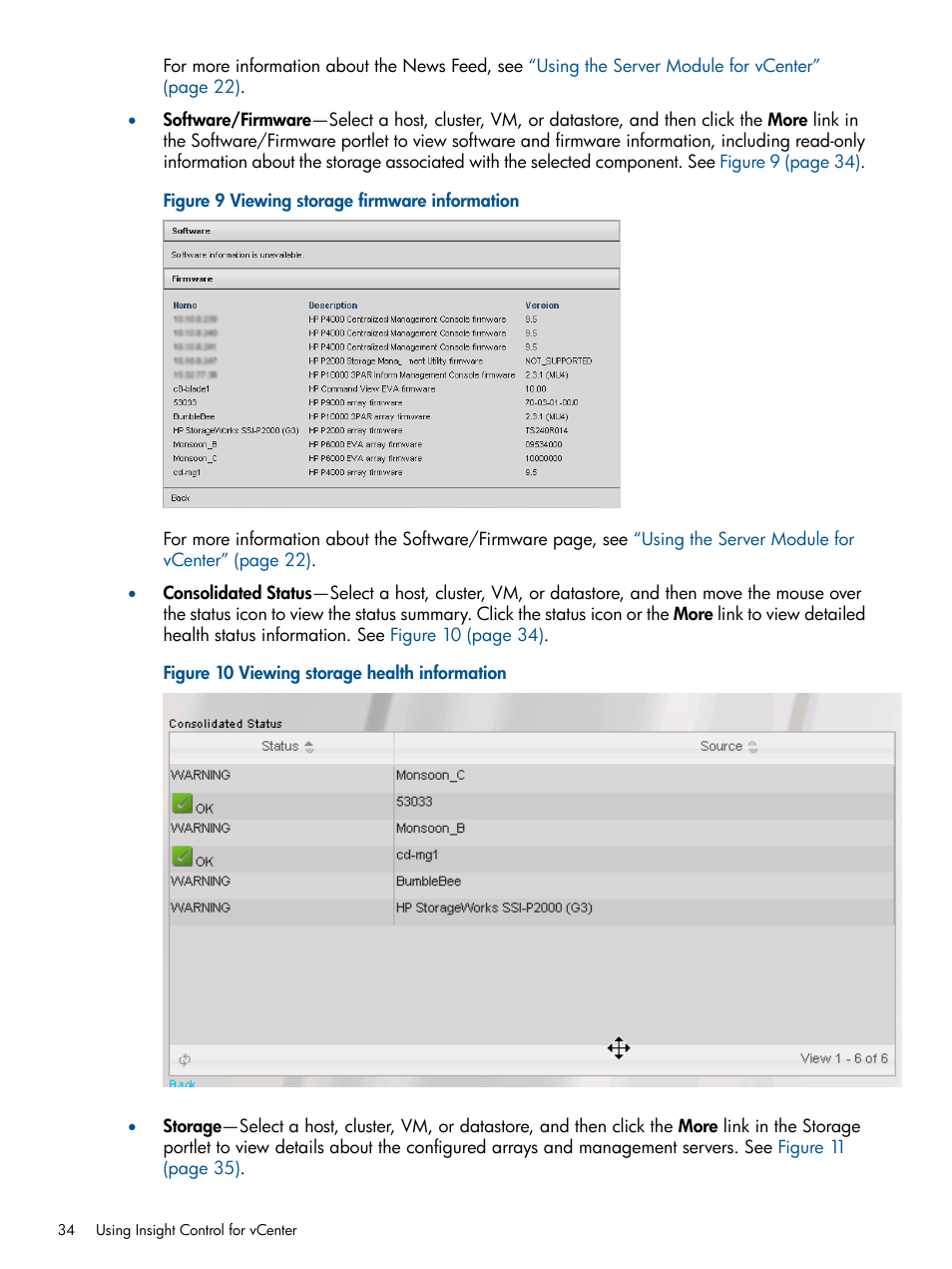 HP OneView for VMware vCenter User Manual | Page 34 / 99