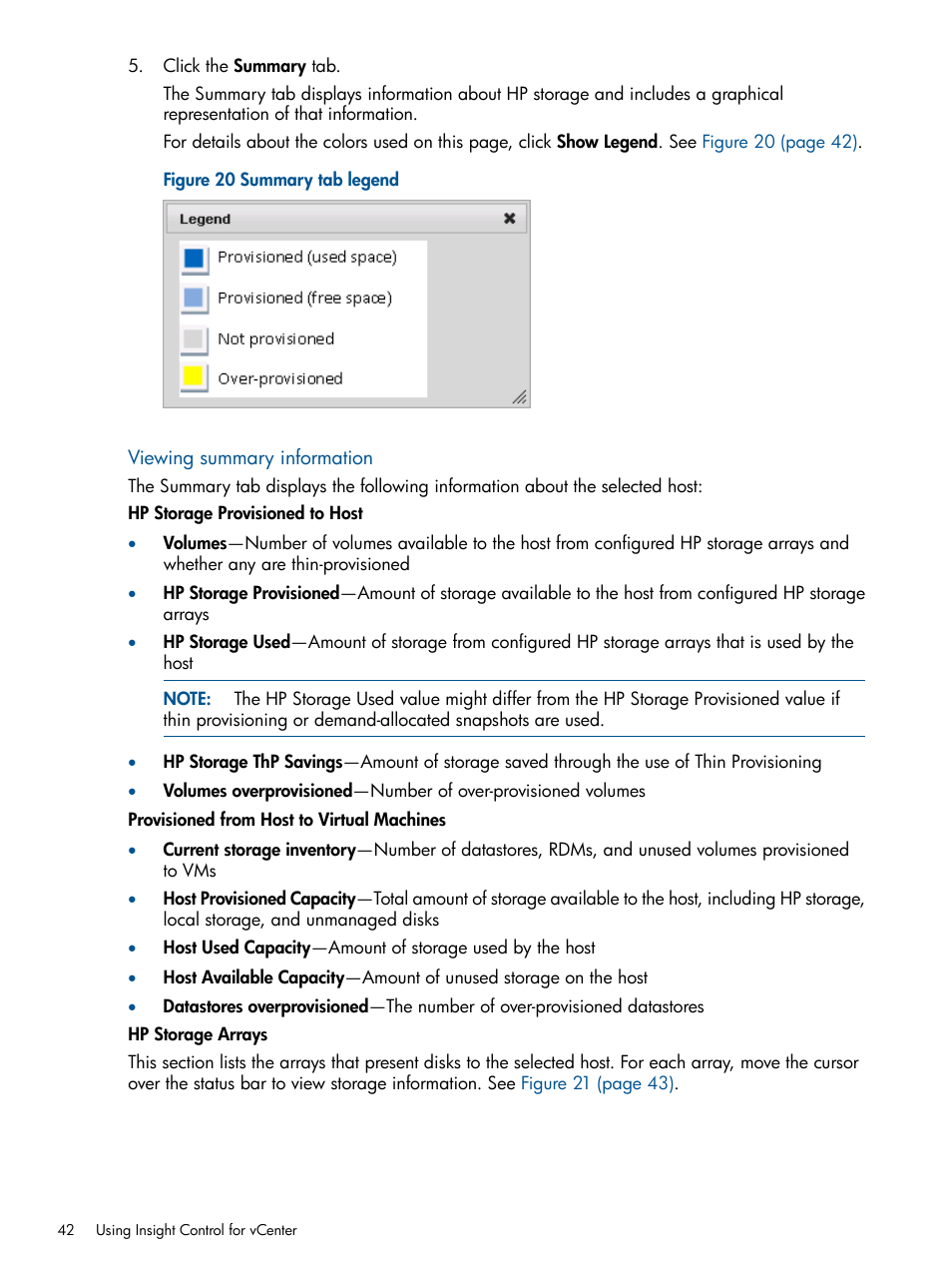 HP OneView for VMware vCenter User Manual | Page 42 / 99