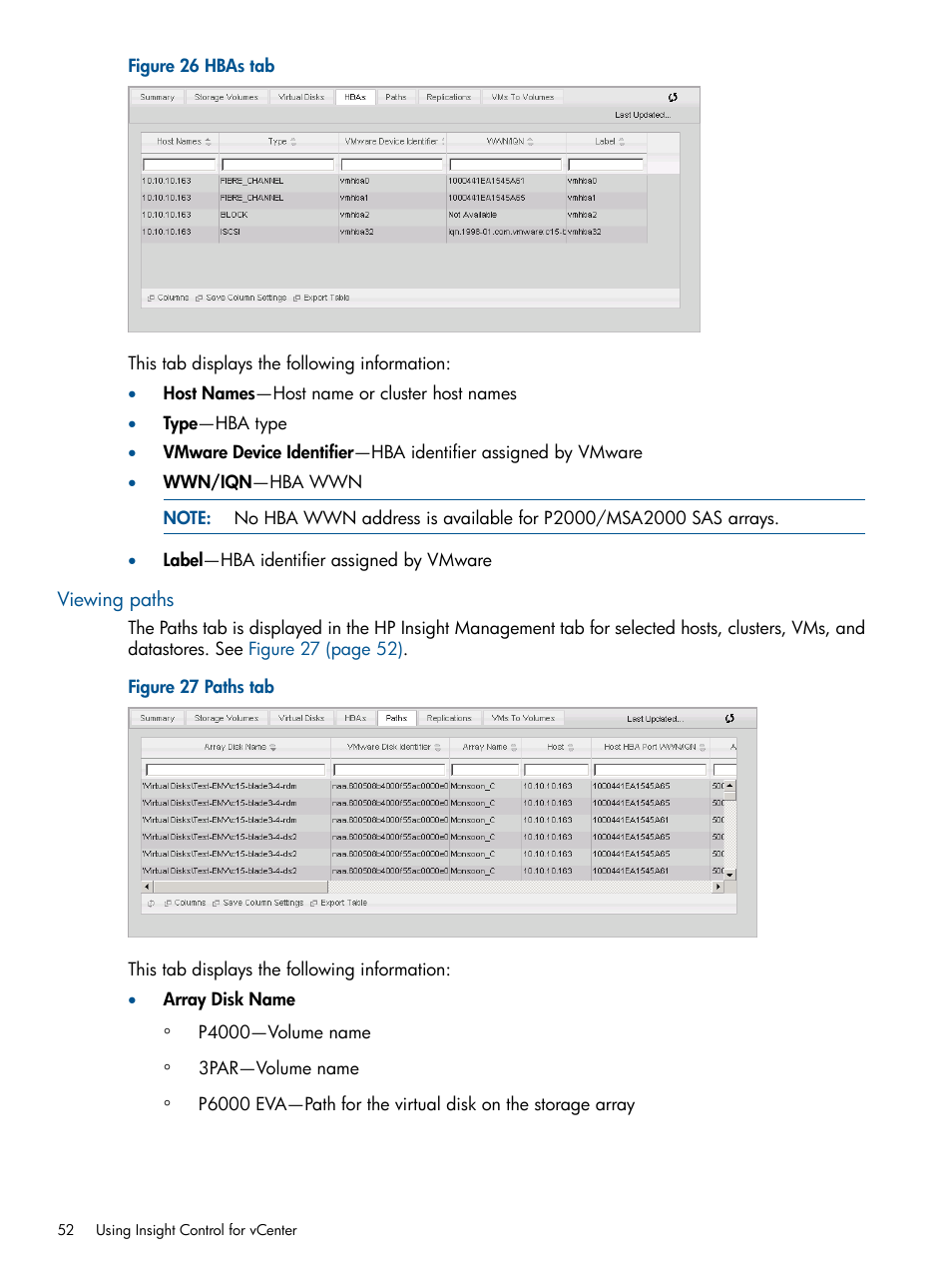 Viewing paths | HP OneView for VMware vCenter User Manual | Page 52 / 99