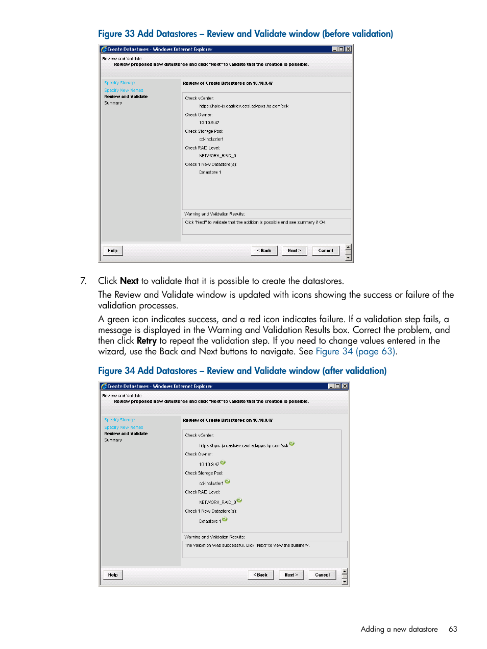 HP OneView for VMware vCenter User Manual | Page 63 / 99