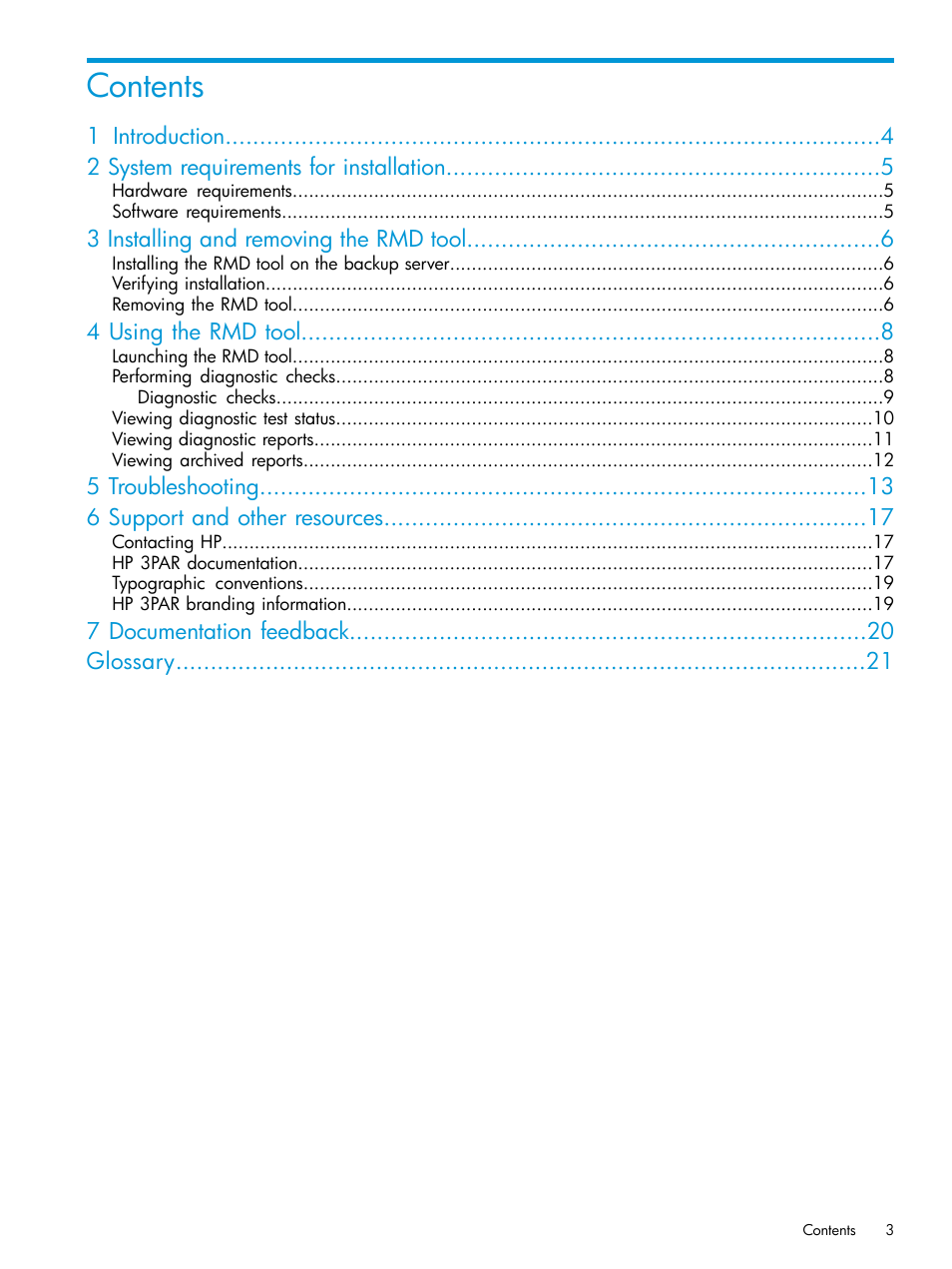 HP 3PAR Recovery Manager Software for VMware vSphere User Manual | Page 3 / 21