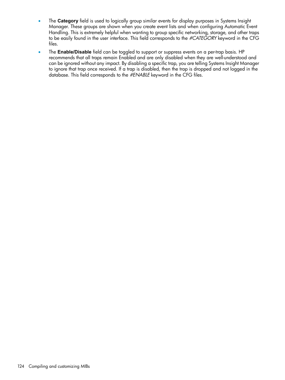 HP Systems Insight Manager User Manual | Page 124 / 178