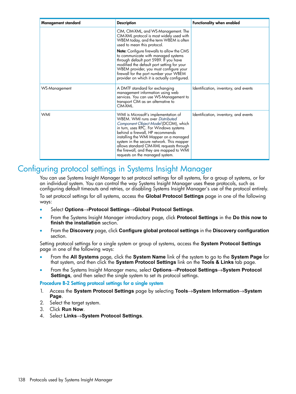 HP Systems Insight Manager User Manual | Page 138 / 178