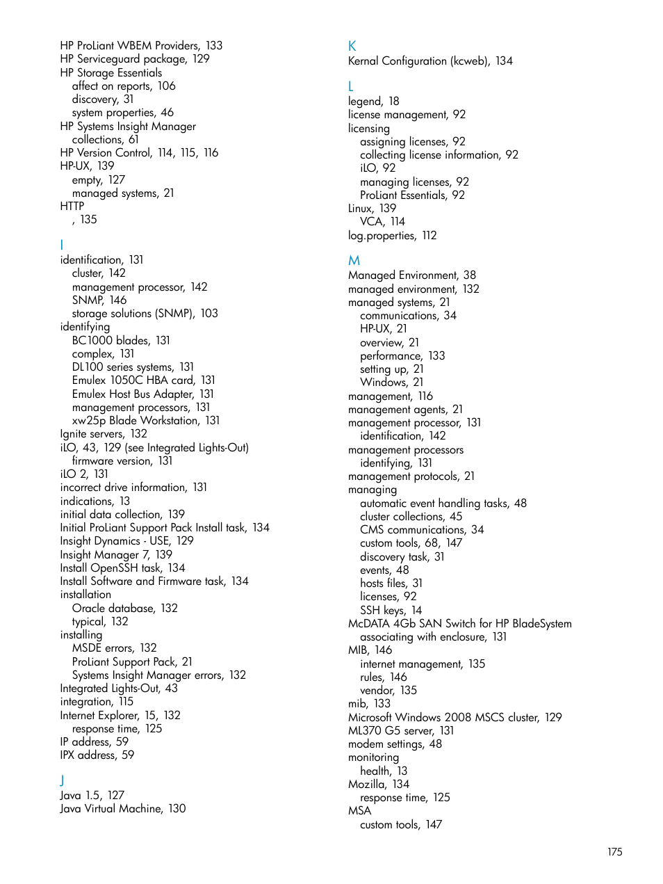 HP Systems Insight Manager User Manual | Page 175 / 178