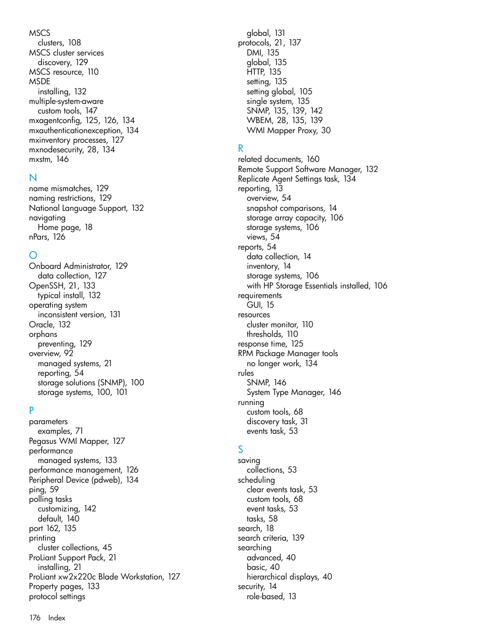 HP Systems Insight Manager User Manual | Page 176 / 178