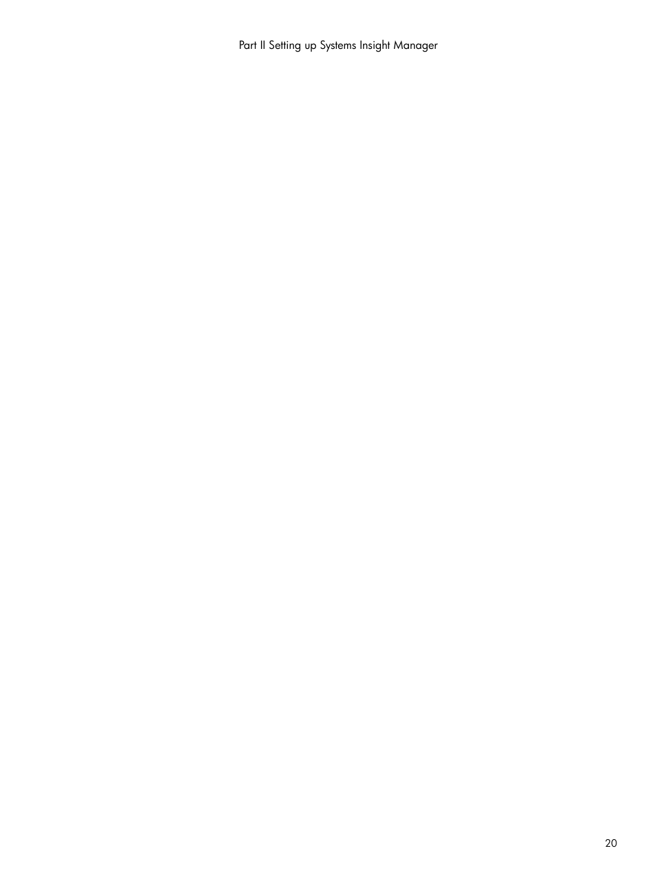 Part ii setting up systems insight manager, Ii setting up systems insight manager | HP Systems Insight Manager User Manual | Page 20 / 178