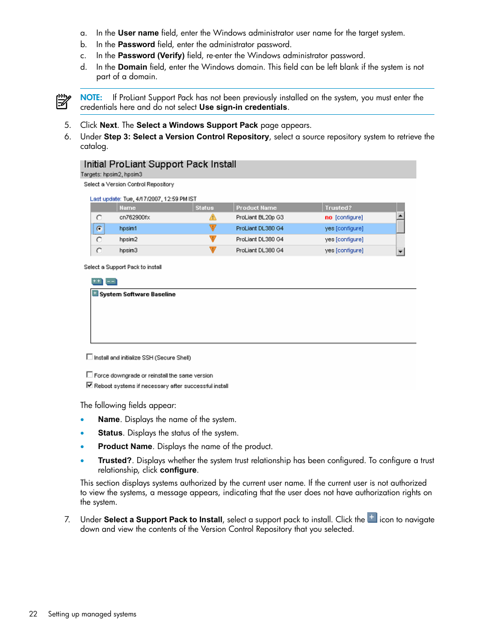 HP Systems Insight Manager User Manual | Page 22 / 178