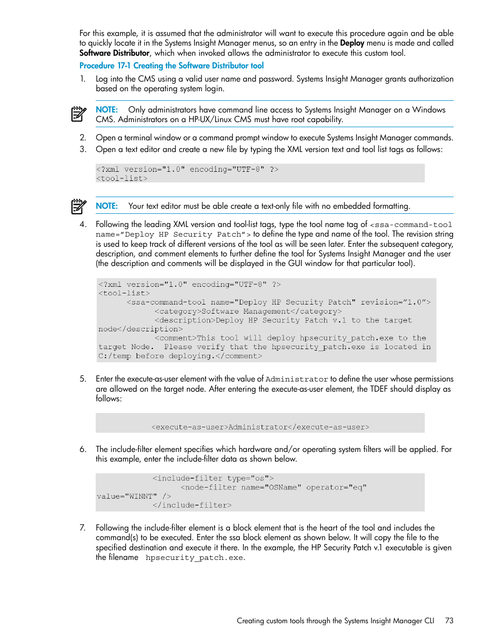 HP Systems Insight Manager User Manual | Page 73 / 178