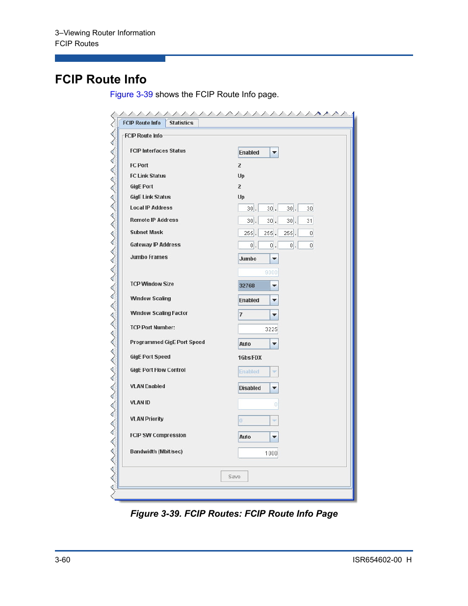 Fcip route info | HP MPX200 Multifunction Router User Manual | Page 116 / 220