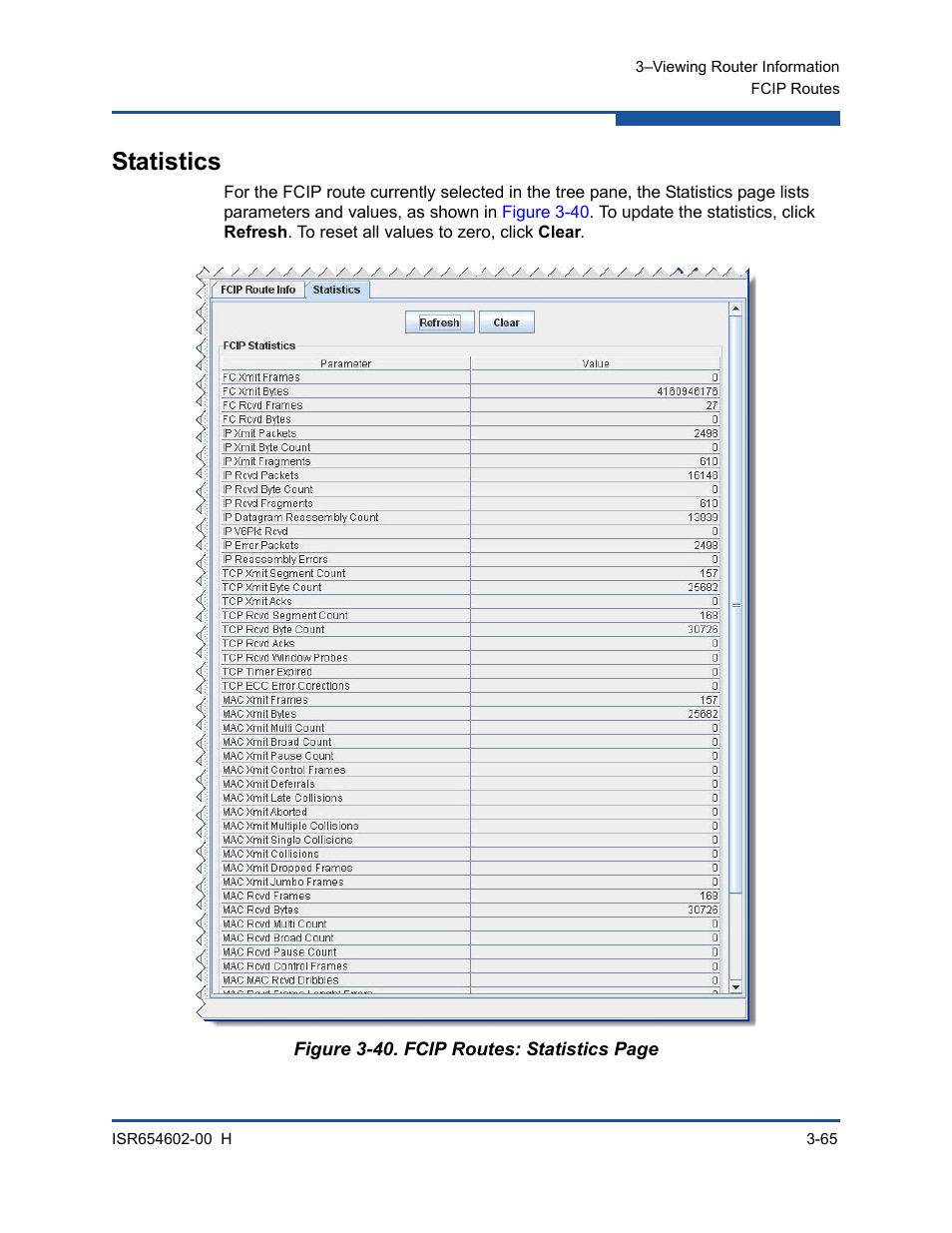 Statistics | HP MPX200 Multifunction Router User Manual | Page 121 / 220