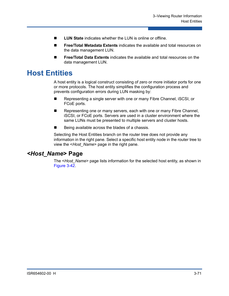 Host entities, Host_name > page | HP MPX200 Multifunction Router User Manual | Page 127 / 220