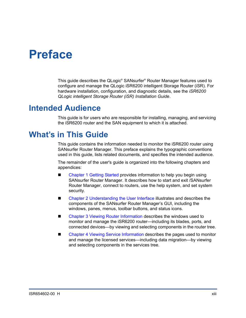 Preface, Intended audience, What’s in this guide | Xiii | HP MPX200 Multifunction Router User Manual | Page 13 / 220