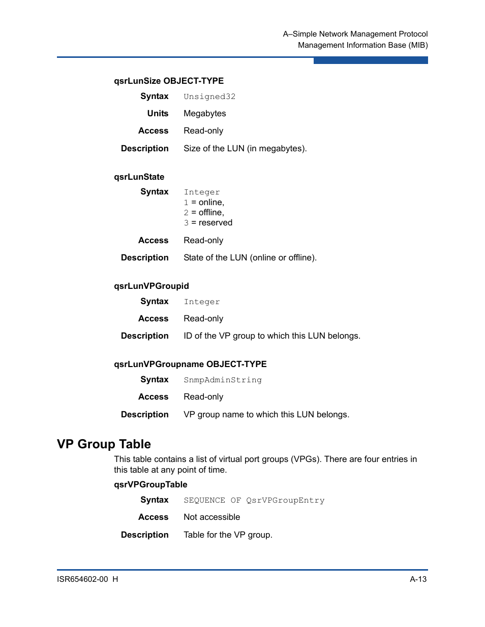 Vp group table | HP MPX200 Multifunction Router User Manual | Page 149 / 220