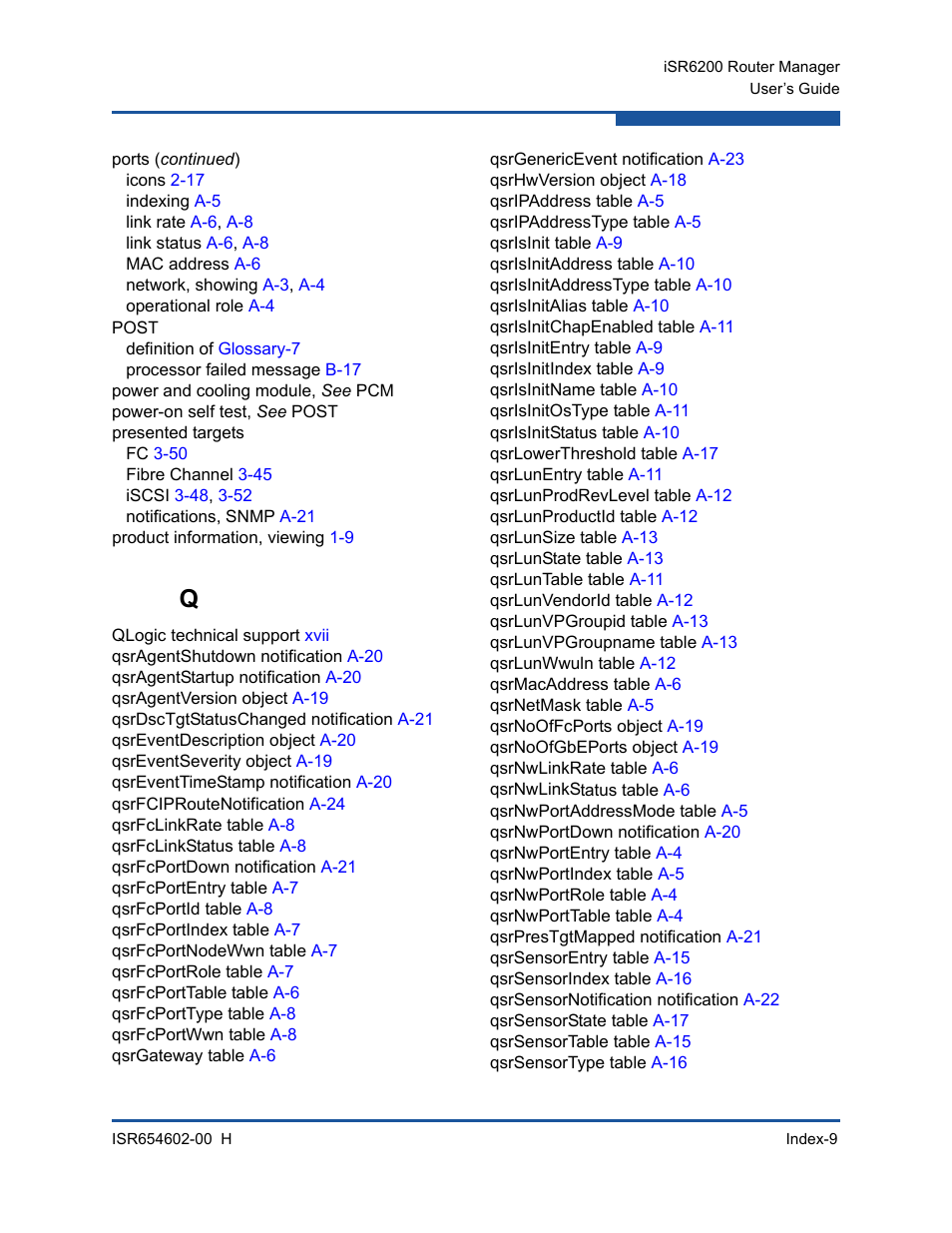 HP MPX200 Multifunction Router User Manual | Page 213 / 220