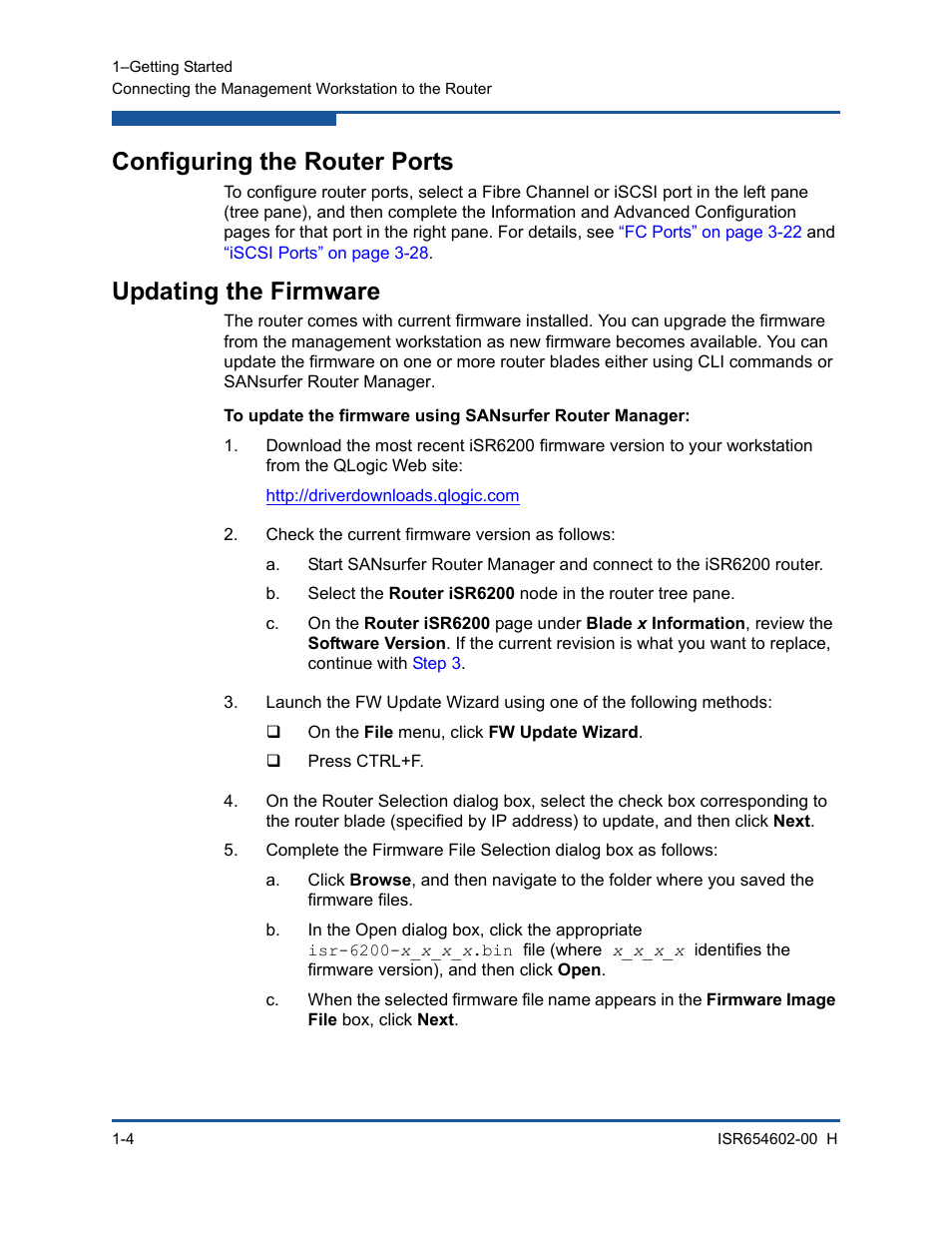 Configuring the router ports, Updating the firmware | HP MPX200 Multifunction Router User Manual | Page 24 / 220