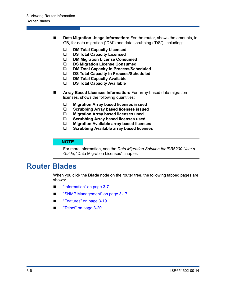 Router blades | HP MPX200 Multifunction Router User Manual | Page 62 / 220