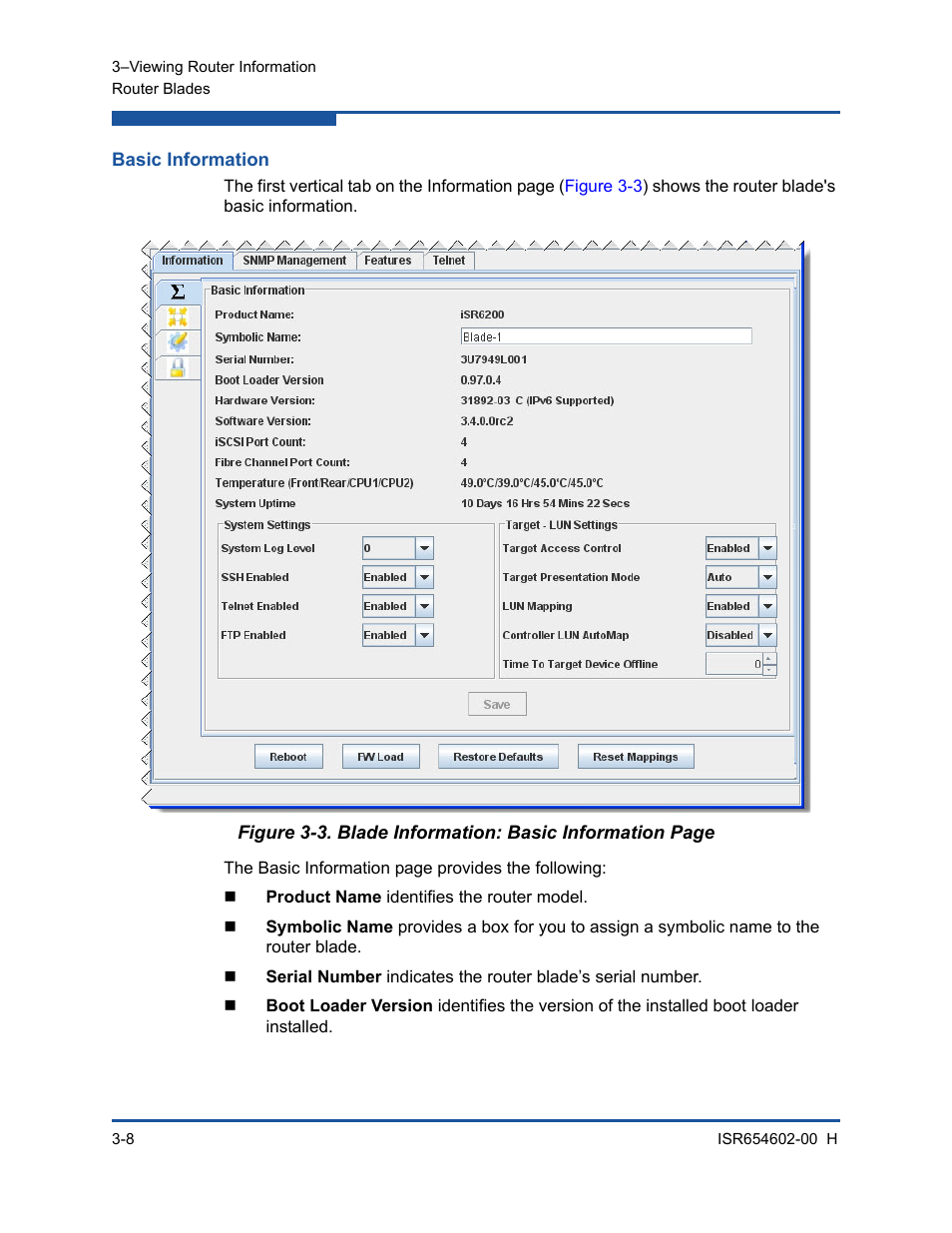 Basic information | HP MPX200 Multifunction Router User Manual | Page 64 / 220