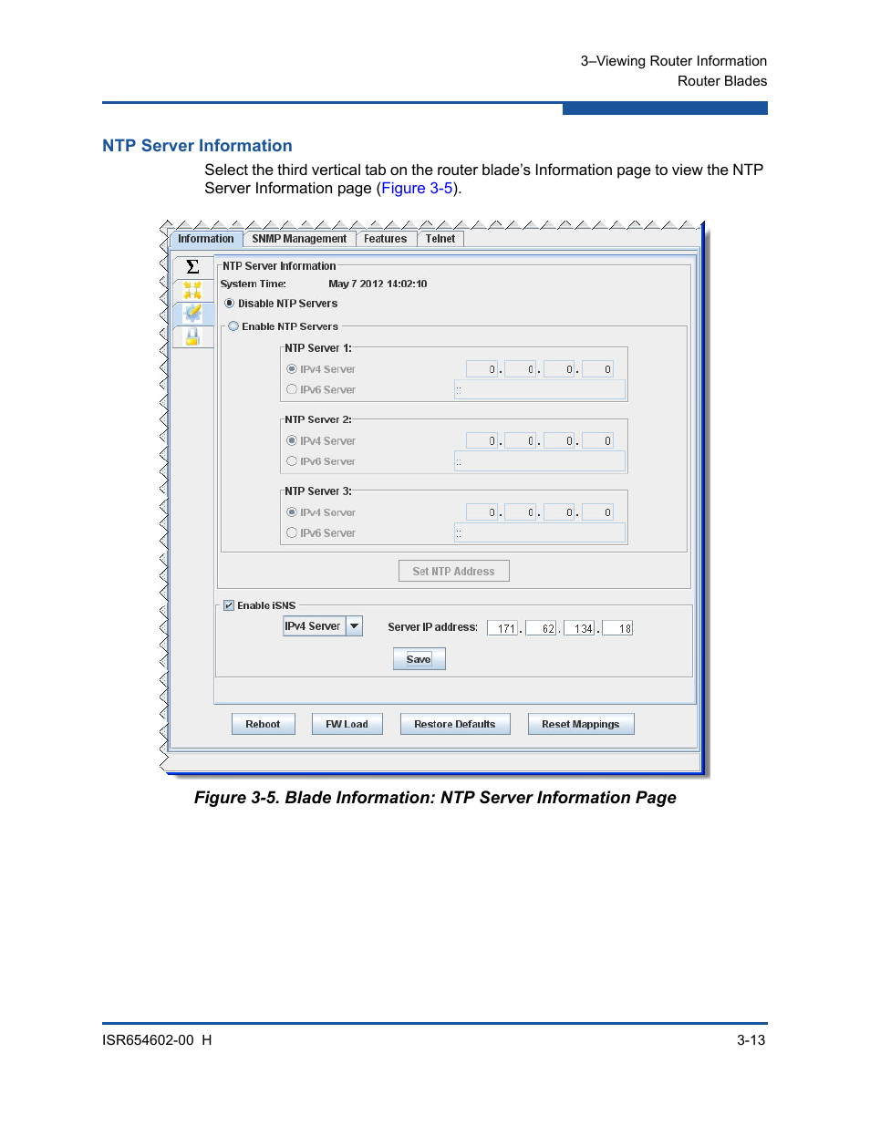 Ntp server information | HP MPX200 Multifunction Router User Manual | Page 69 / 220