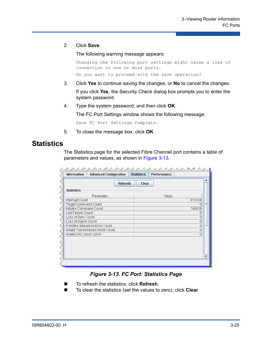 Statistics | HP MPX200 Multifunction Router User Manual | Page 81 / 220