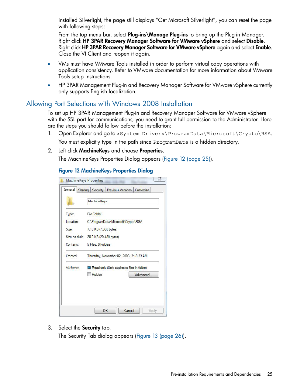 HP 3PAR Application Software Suite for VMware User Manual | Page 25 / 104