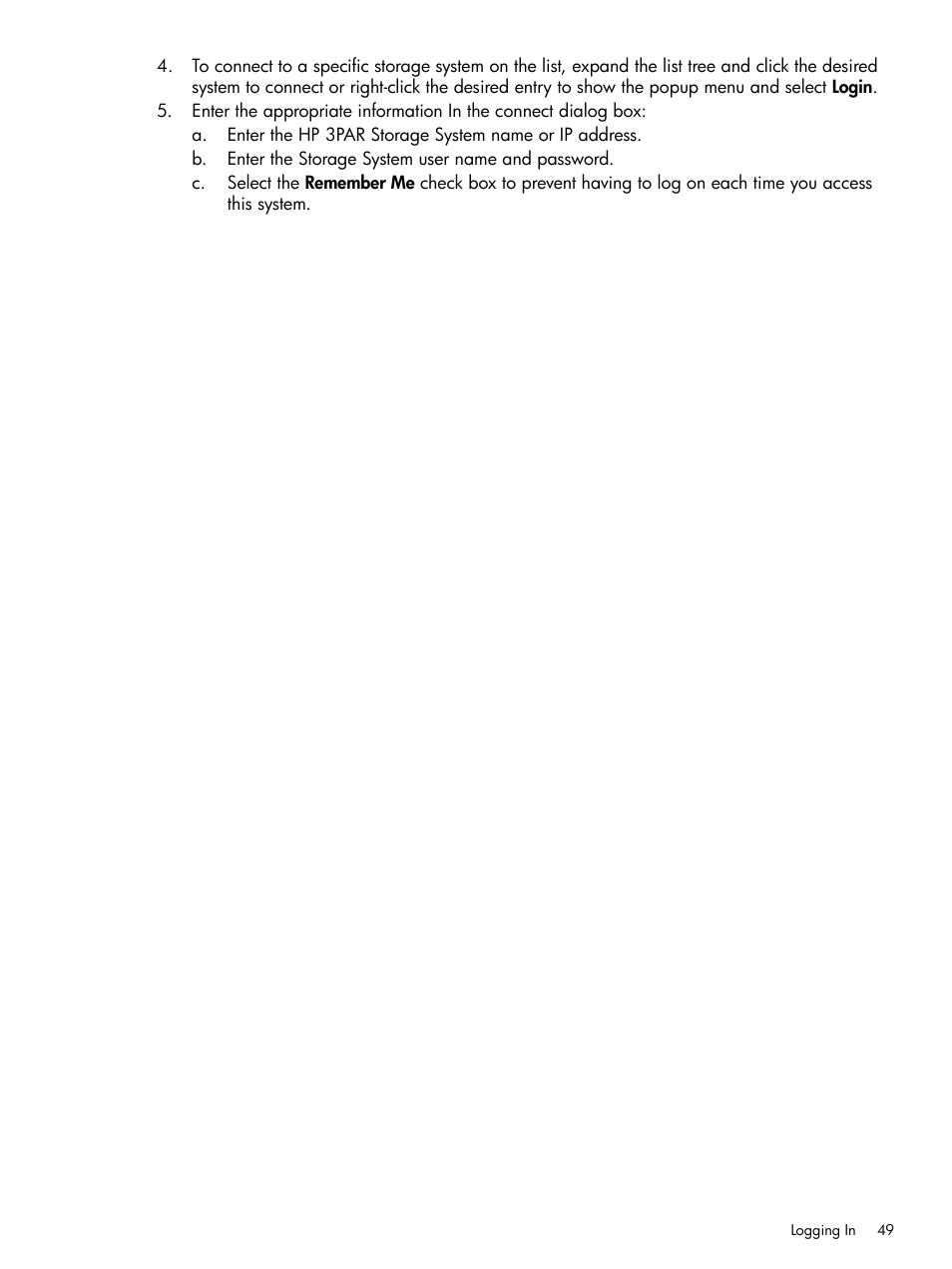 HP 3PAR Application Software Suite for VMware User Manual | Page 49 / 104