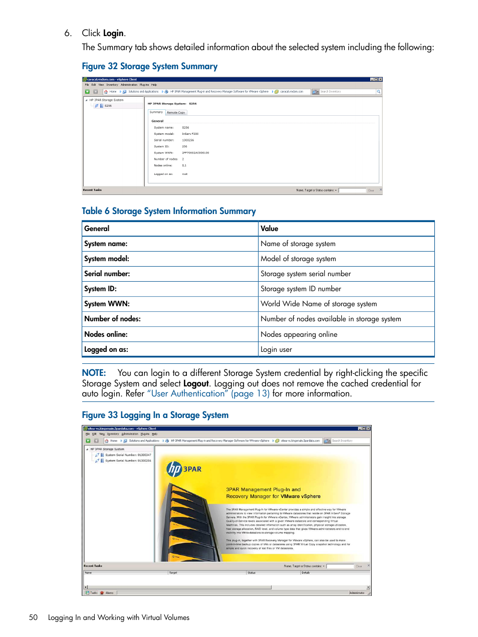 HP 3PAR Application Software Suite for VMware User Manual | Page 50 / 104