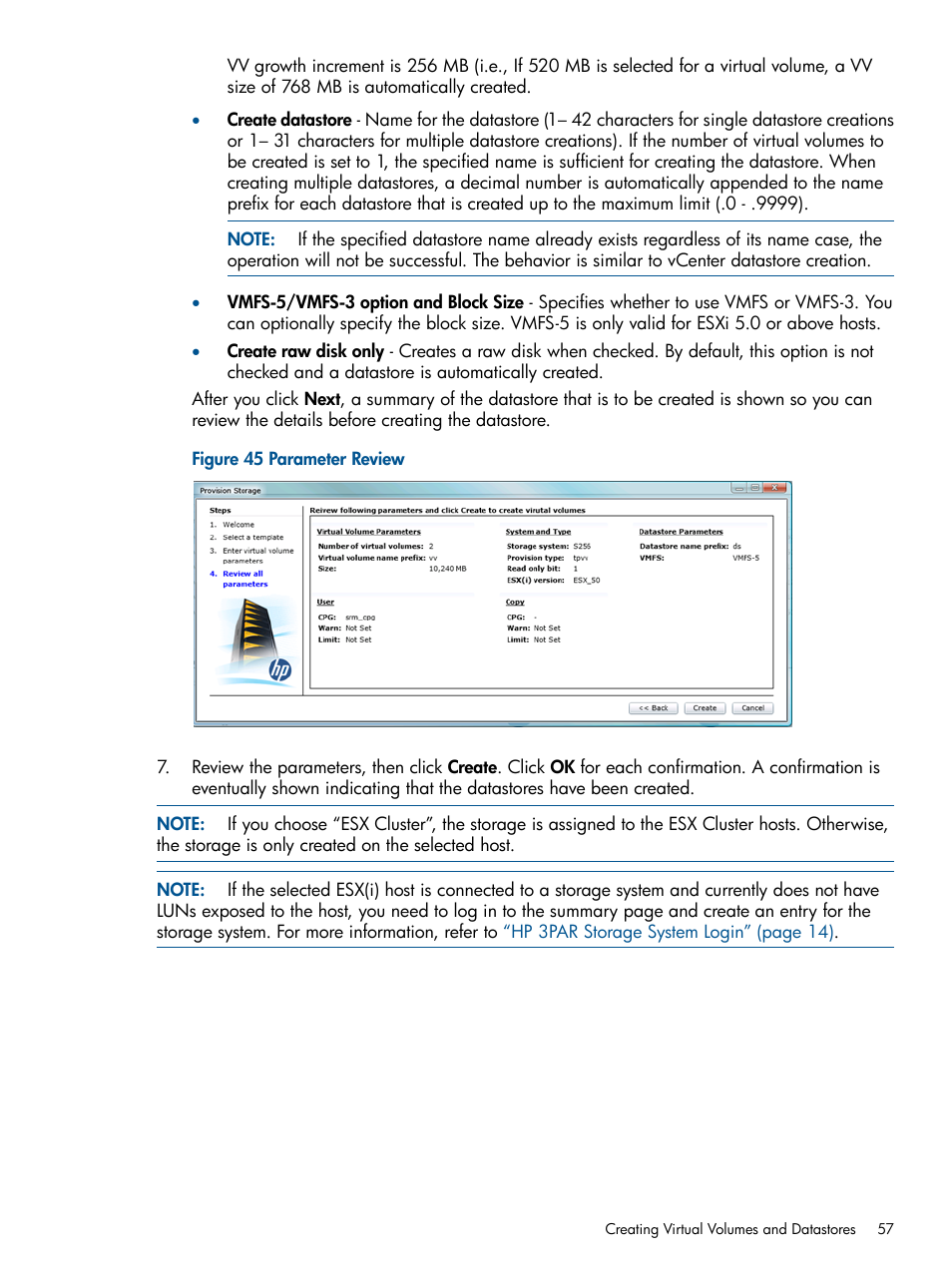 HP 3PAR Application Software Suite for VMware User Manual | Page 57 / 104