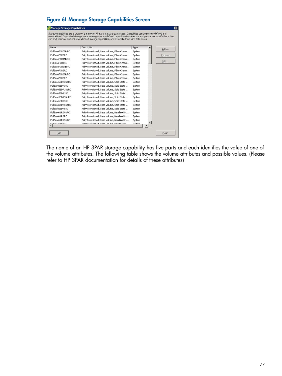 HP 3PAR Application Software Suite for VMware User Manual | Page 77 / 104