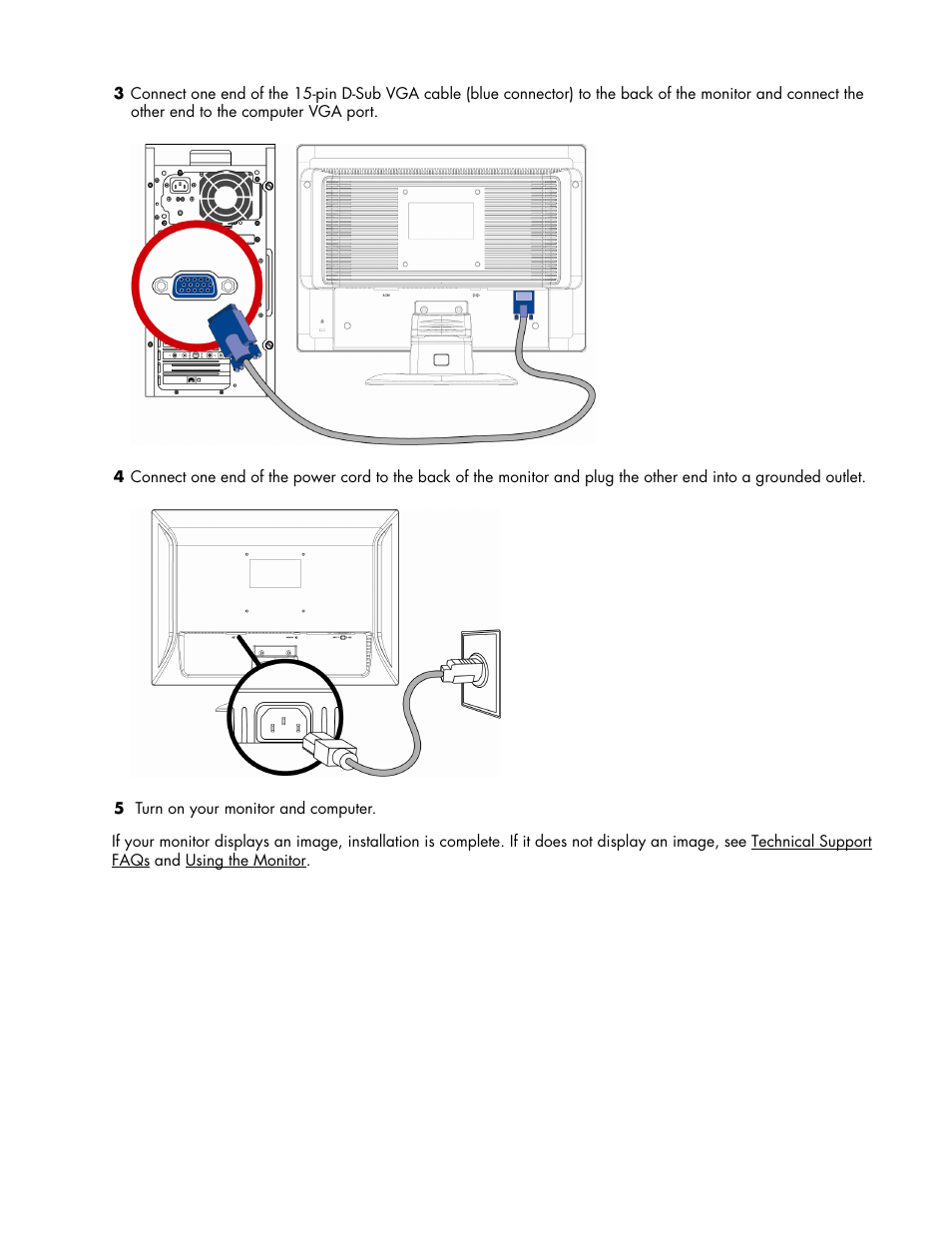 HP w17e 17-inch Widescreen LCD Monitor User Manual | Page 9 / 28