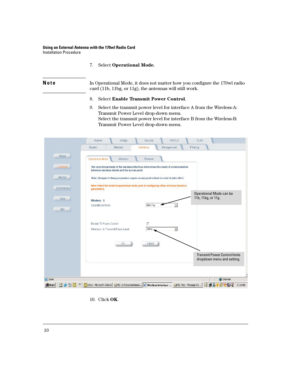 HP ProCurve 802.11g Access Point Card 170wl Series User Manual | Page 12 / 14