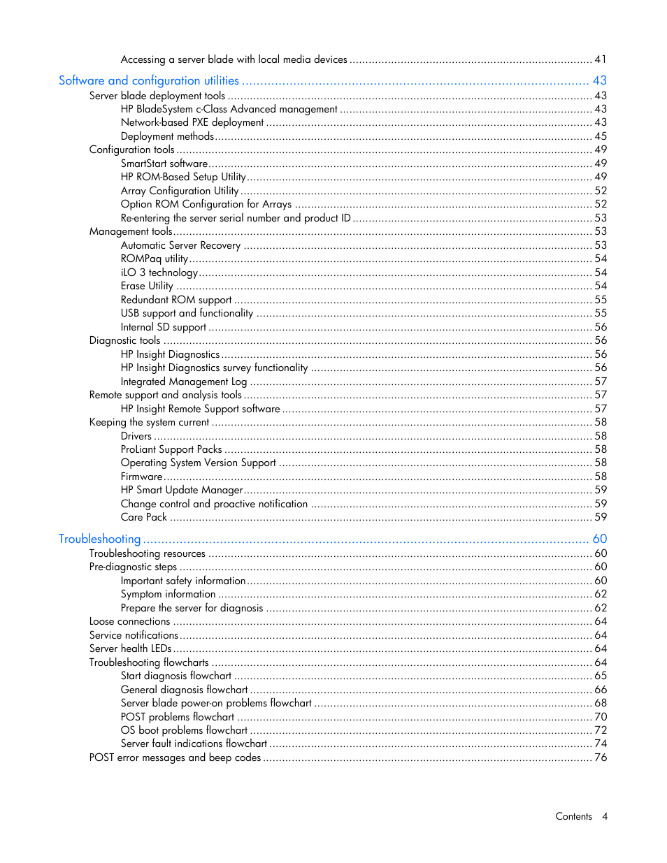 HP ProLiant BL490c G7 Server-Blade User Manual | Page 4 / 94