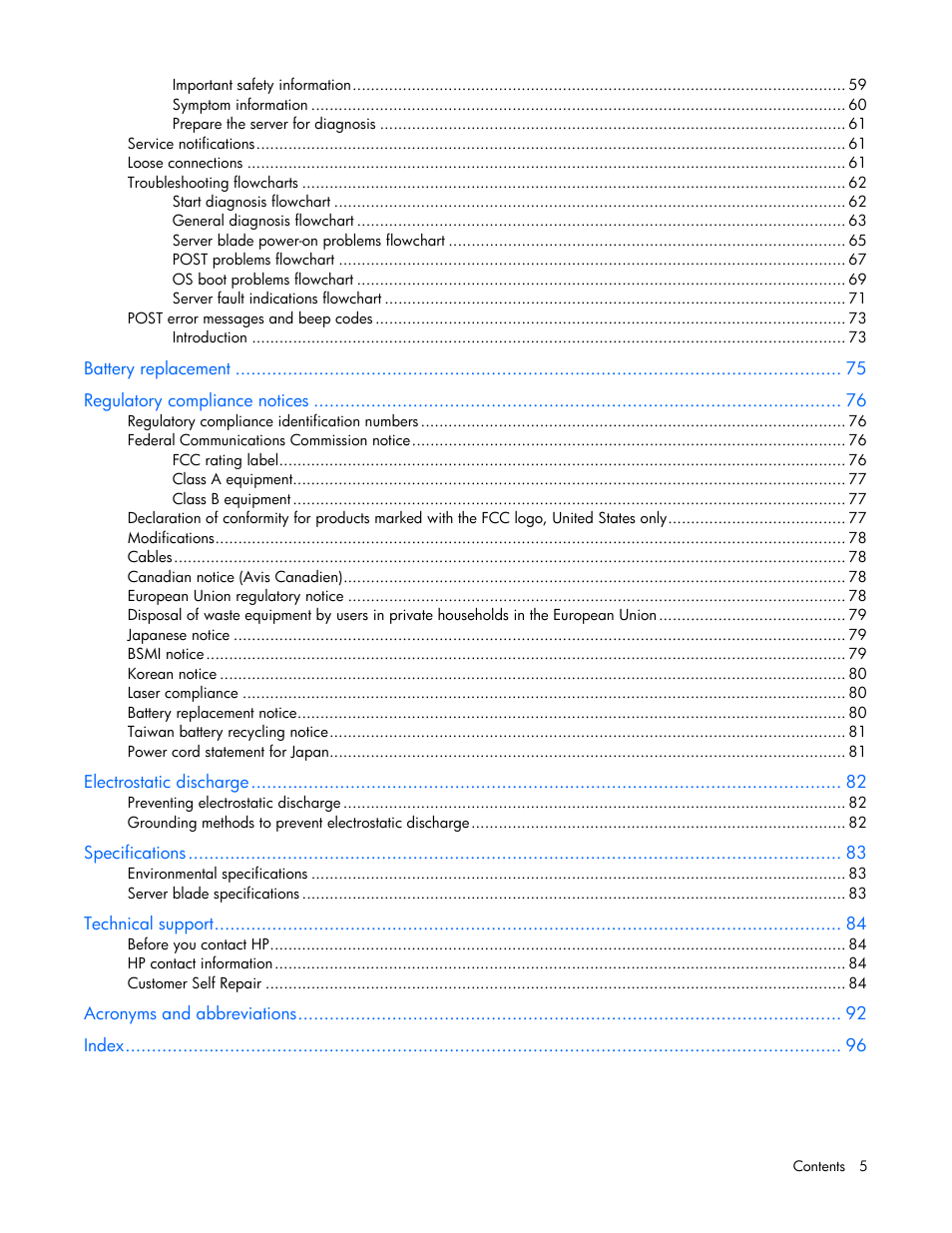 HP ProLiant BL25p G2 Server-Blade User Manual | Page 5 / 99