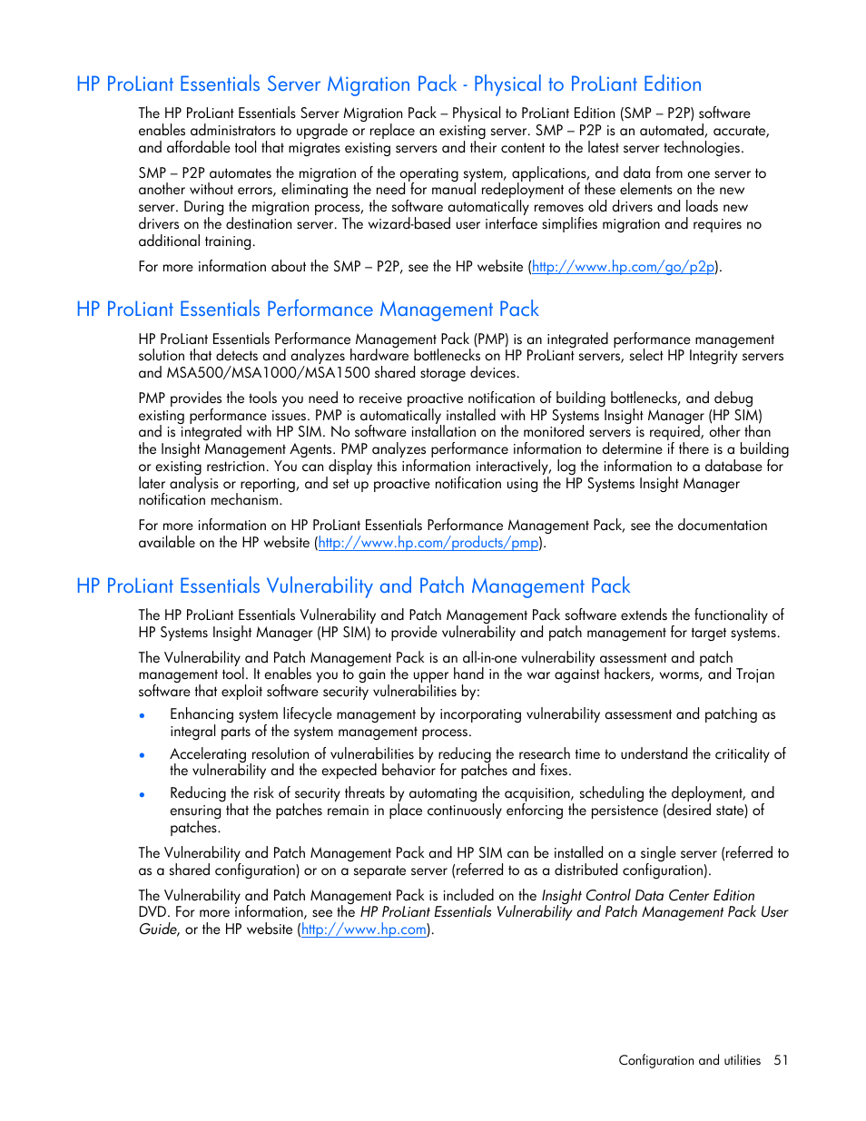 Hp proliant essentials performance management pack | HP ProLiant BL25p G2 Server-Blade User Manual | Page 51 / 99