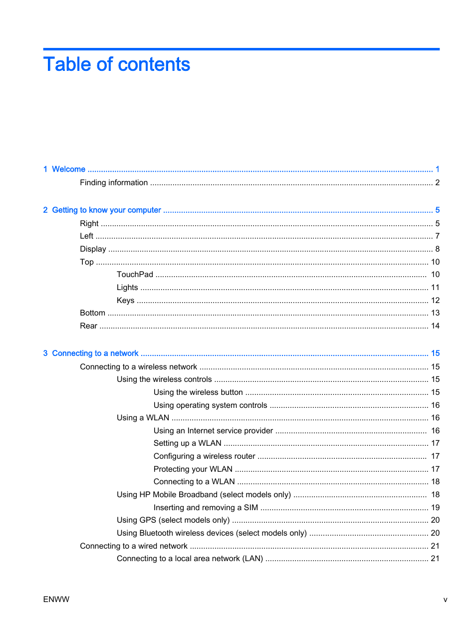 HP EliteBook Revolve 810 G2 Tablet User Manual | Page 5 / 116