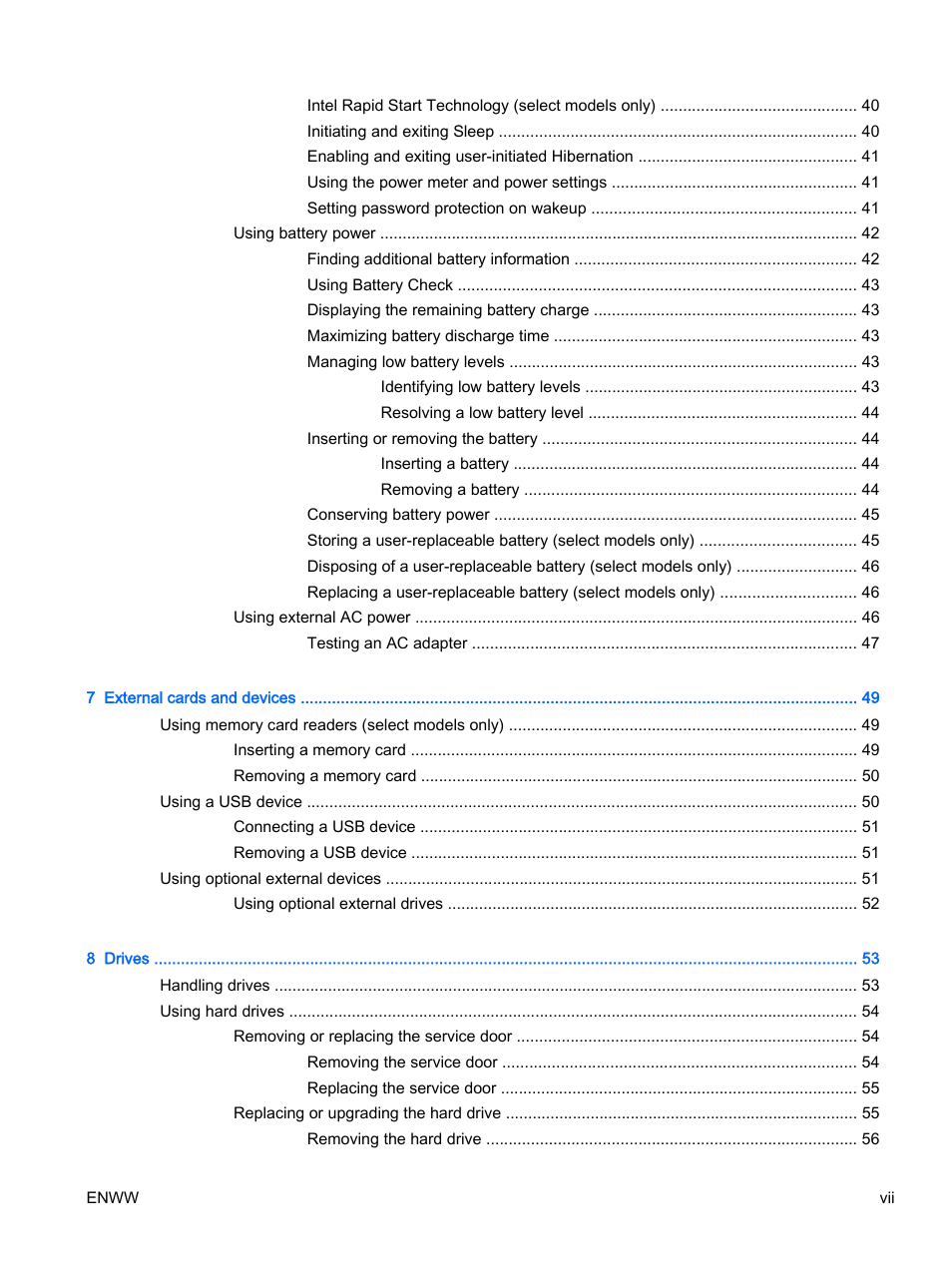 HP EliteBook Revolve 810 G2 Tablet User Manual | Page 7 / 116