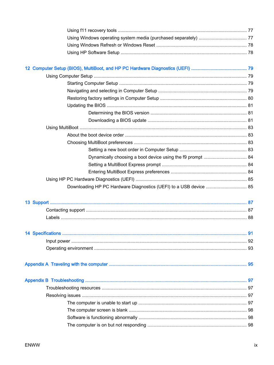 HP EliteBook Revolve 810 G2 Tablet User Manual | Page 9 / 116