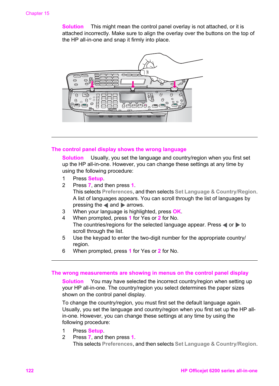 HP Officejet 6210v All-in-One Printer User Manual | Page 125 / 177