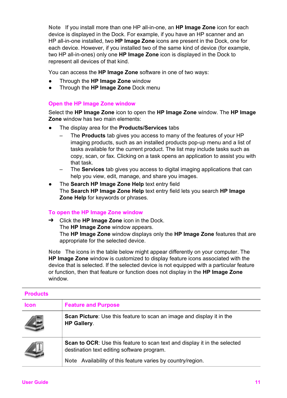 Open the hp image zone window | HP Officejet 6210v All-in-One Printer User Manual | Page 14 / 177