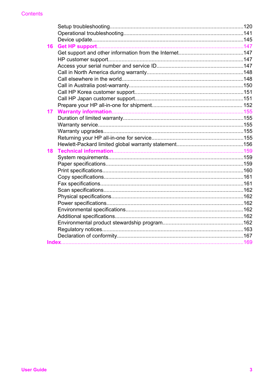 HP Officejet 6210v All-in-One Printer User Manual | Page 6 / 177