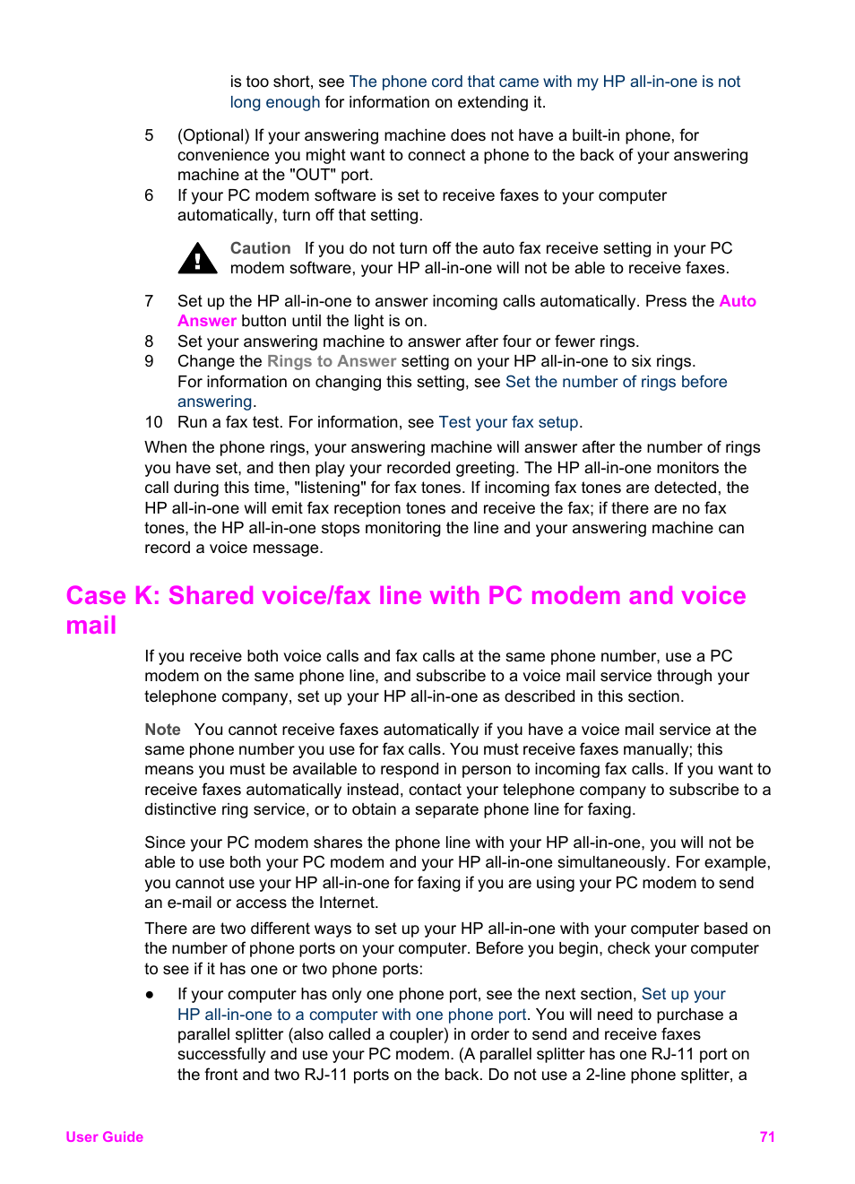 HP Officejet 6210v All-in-One Printer User Manual | Page 74 / 177