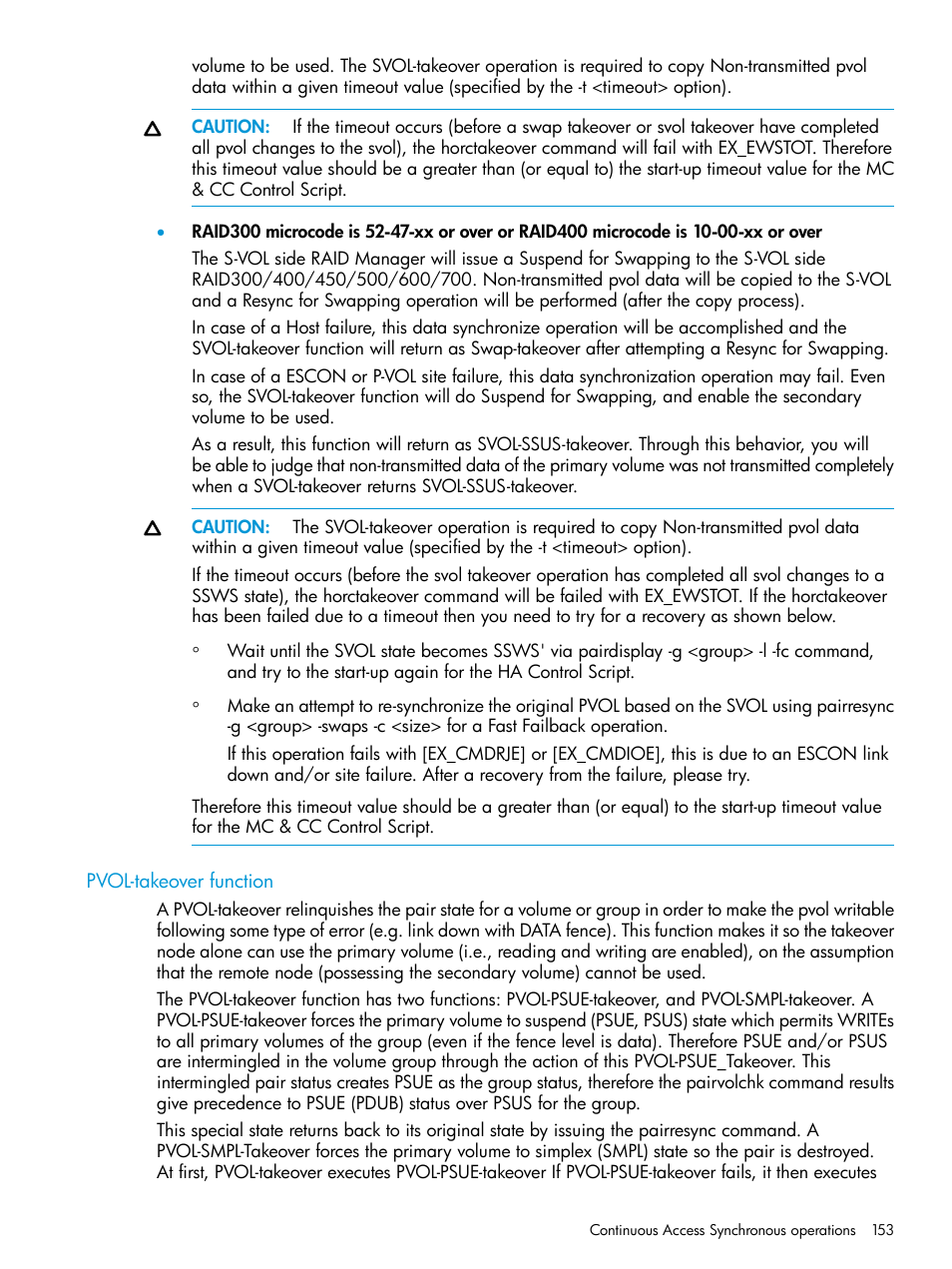 Pvol-takeover function | HP XP7 Storage User Manual | Page 153 / 304