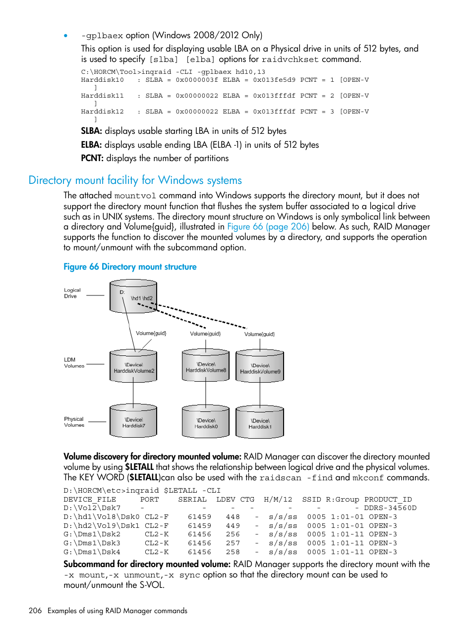 Directory mount facility for windows systems | HP XP7 Storage User Manual | Page 206 / 304