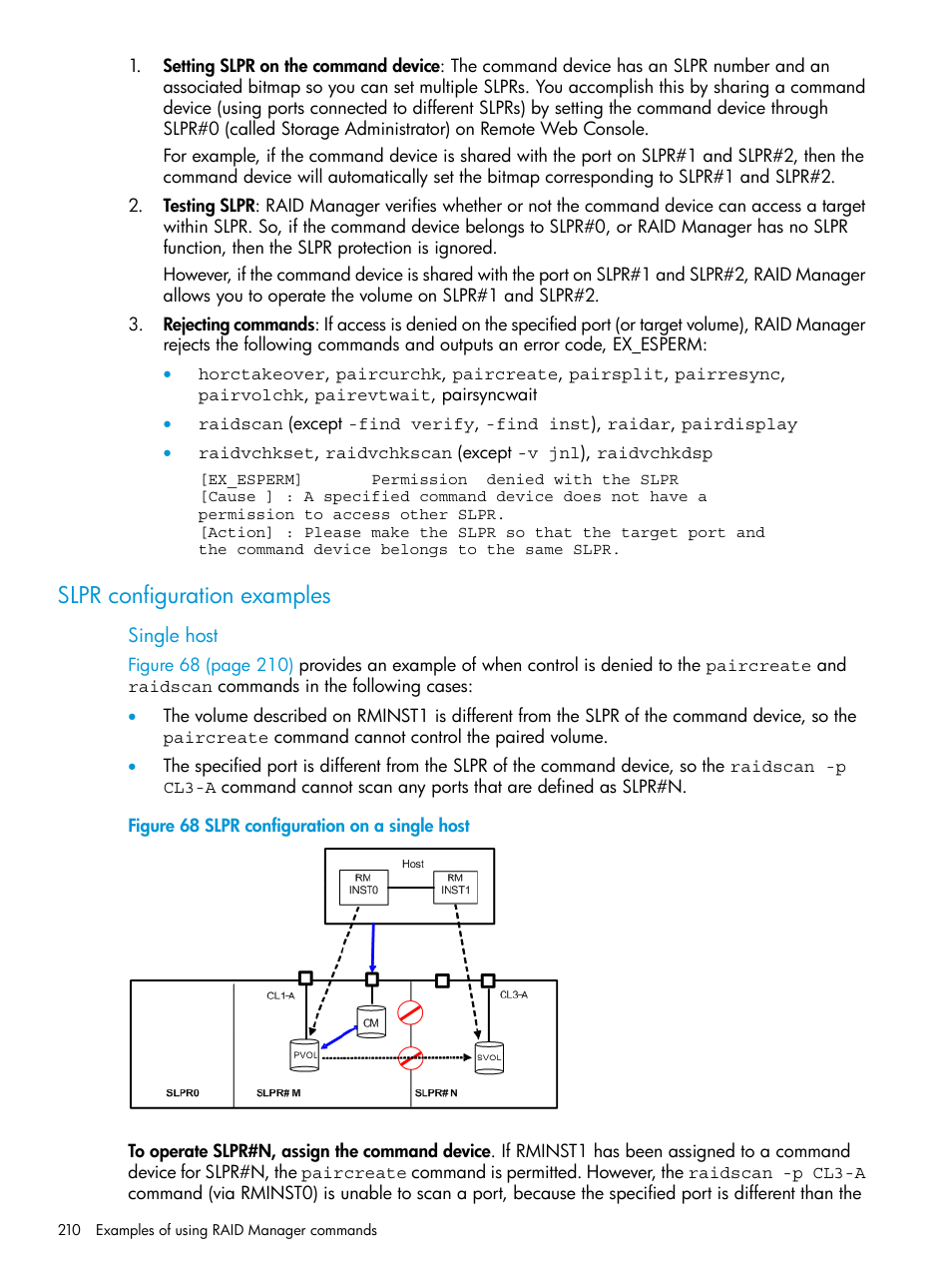 Slpr configuration examples | HP XP7 Storage User Manual | Page 210 / 304