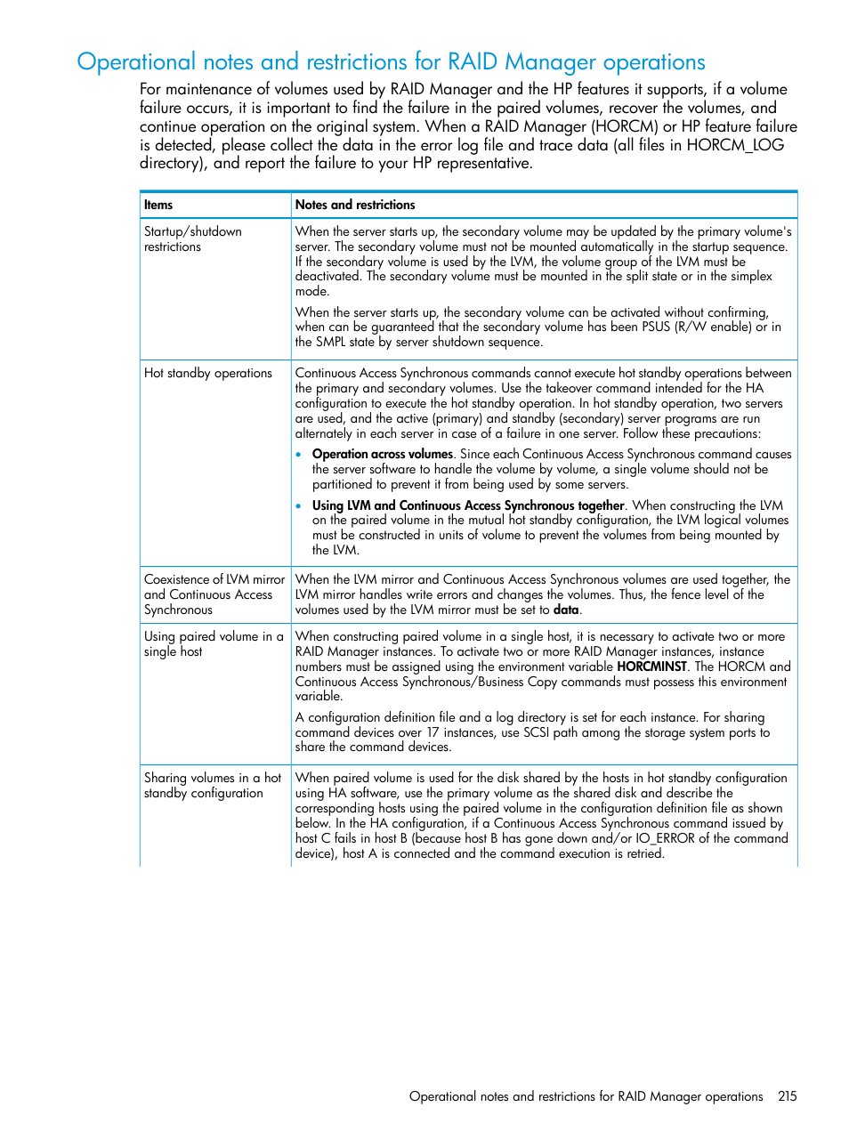 HP XP7 Storage User Manual | Page 215 / 304