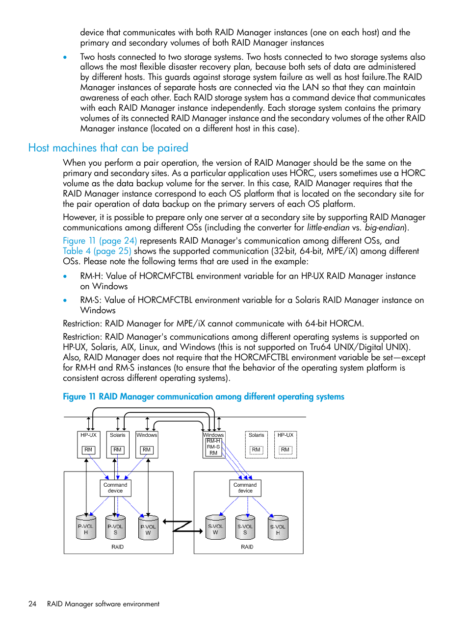 Host machines that can be paired | HP XP7 Storage User Manual | Page 24 / 304
